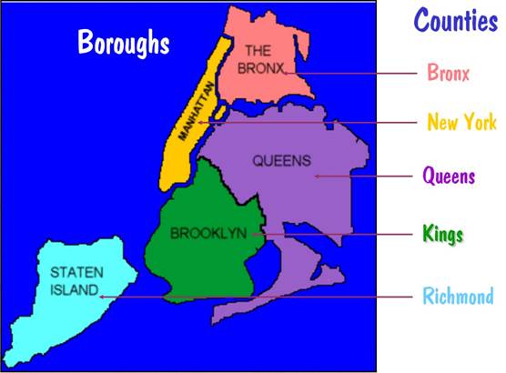 New York City Borough Map A History Of The Geography Of New York City (Revised Version) By Stephen P.  Morse & Joel D. Weintraub An Early Version Of This Article Appeared In  Dorot Volume 36-1, Fall 2014 A Copy Of That Version, Augmented With  Additional Material, Appears Here. This ...